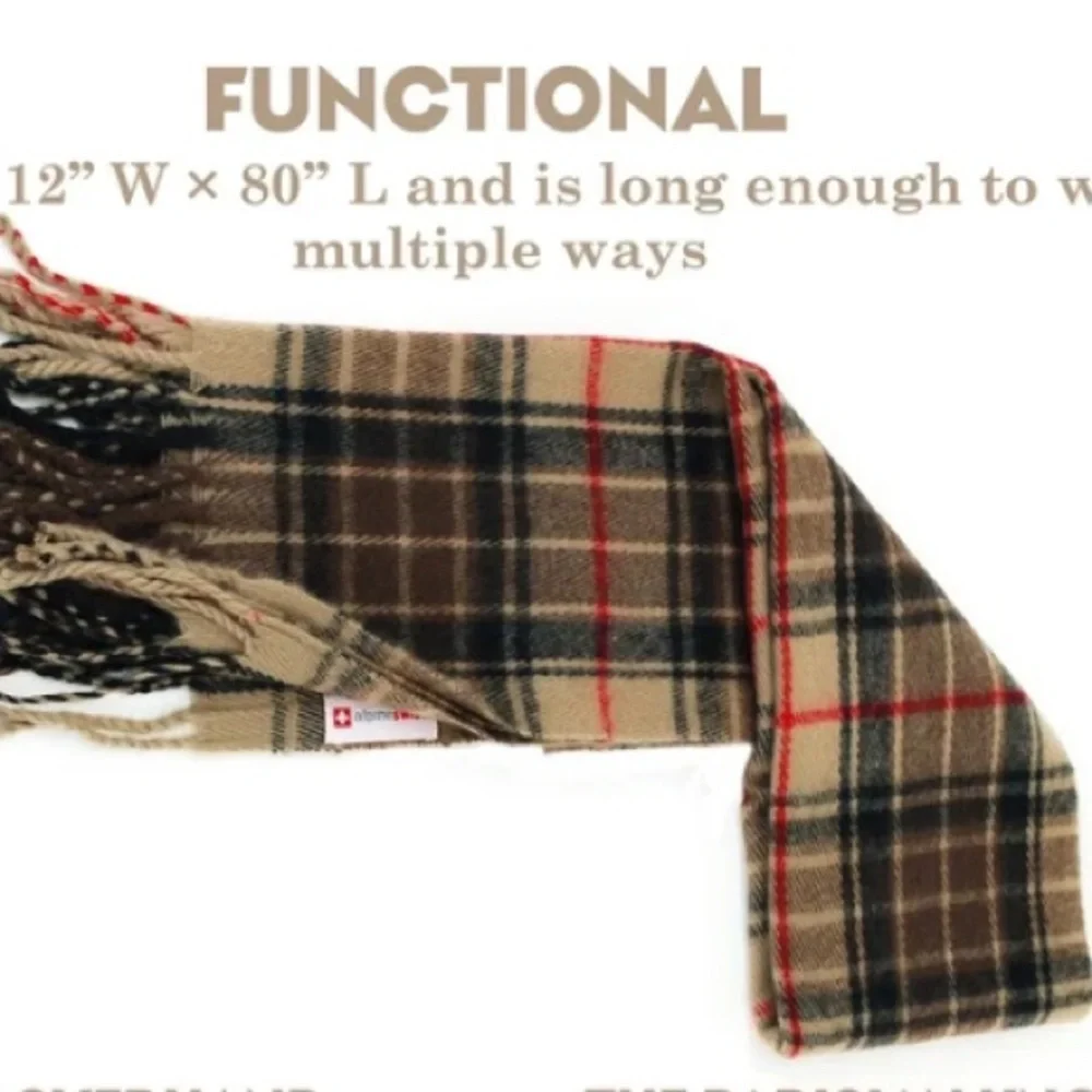ALPINE SWISS ULTRA SOFT CASHMERE FEEL SCARF